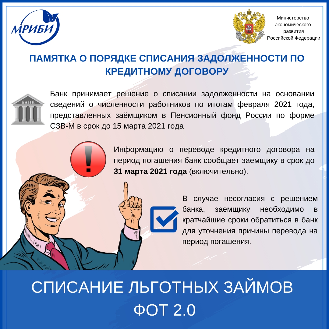 Списание льготных займов ФОТ 2.0