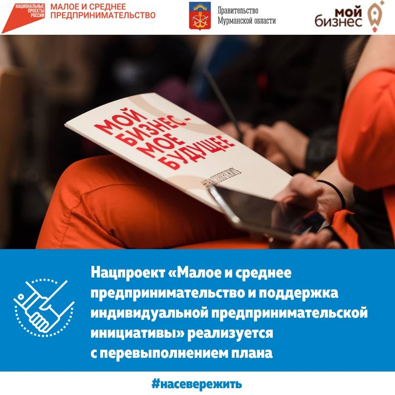 Нацпроект «Малое и среднее предпринимательство и поддержка индивидуальной предпринимательской инициативы» в Мурманской области реализуется с перевыполнением плана